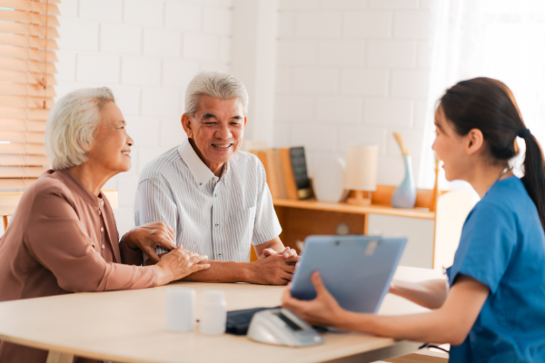 訪問歯科を利用している夫婦