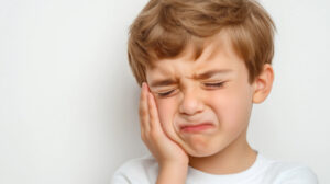 虫歯を放置して乳歯が痛む子ども