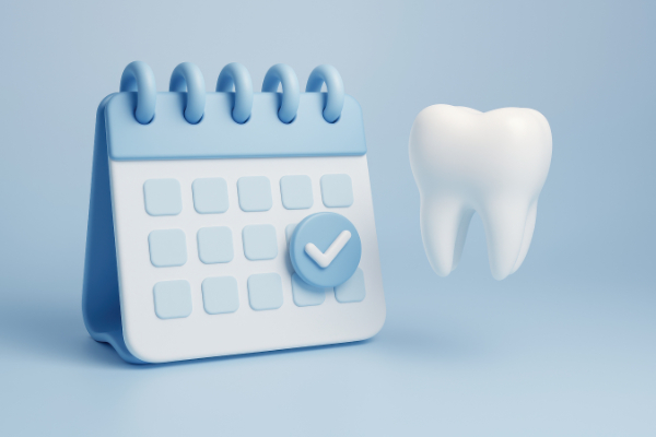 歯科検診に通うスケジュールのイメージ