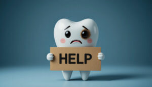 虫歯を放置した状態