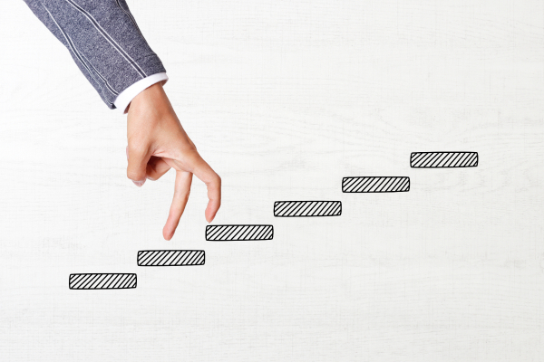 オフィスホワイトニングの施術の流れをあらわすイメージ