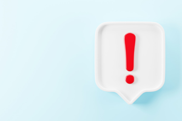 警告をあらわすイメージ図