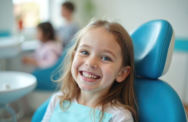 MFTをして笑顔の女の子