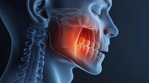 顎関節症の患部のイメージ
