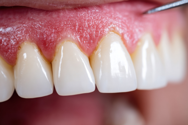 プラークが蓄積した口腔内